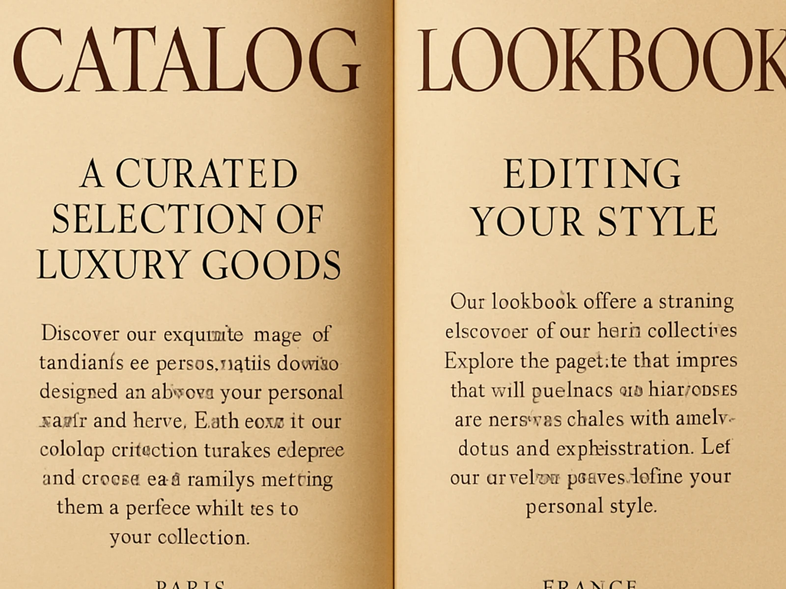 Catalog & Lookbook Copy